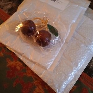 Cherry Gold Earrings